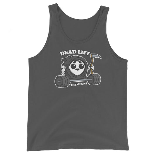 The Geons Dead Lift Tank Top in Asphalt