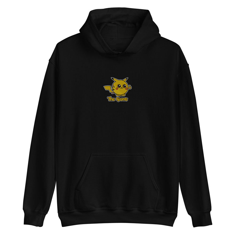 The Geons Pikachu Embroidered Hoodie in Black